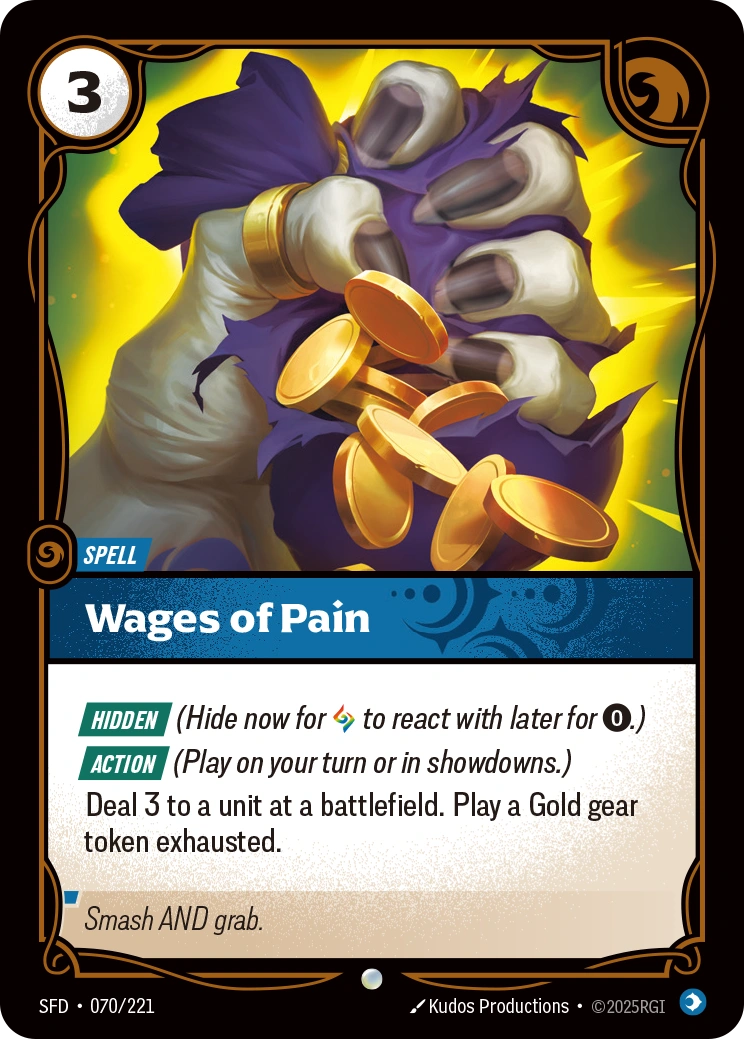 Wages of Pain