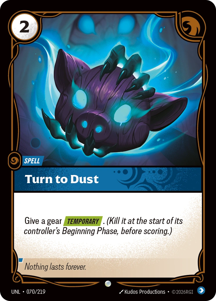 Turn to Dust
